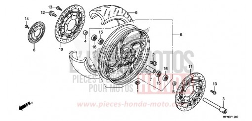 RUOTA ANTERIORE CB1000RAF di 2015